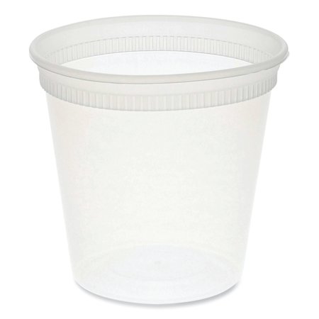 PACTIV EVERGREEN Newspring DELItainer Microwavable Container, 24 oz, 4.55 x 4.55 x 4.35, Clear, Plastic, 480PK YL5024
